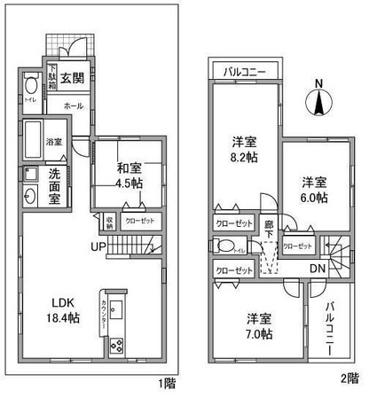 武庫之荘駅 バス10分  常陽中学校下車：停歩3分の物件間取画像